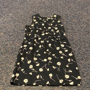 LT Sport Black Textured Floral Dress sz. 10